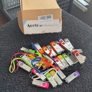 USB Flash Drive Assortment - Multi-Color Swivel Drives